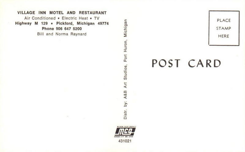 Village Inn Motel & Restaurant - Vintage Postcard (newer photo)